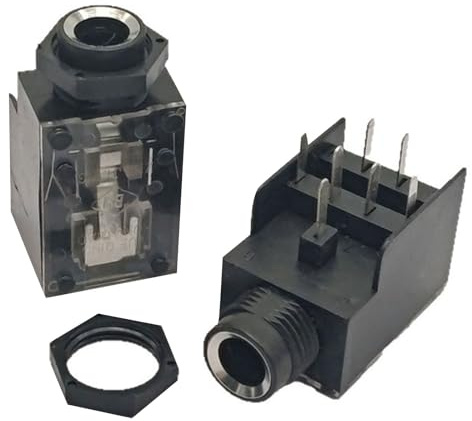 Robuste 7-polige Sound-Buchse, 6,35 mm, 2-K-Buchse für Verstärker und Mischpult, Sound-Konverter