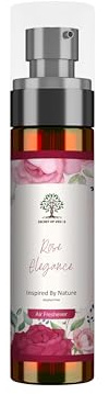 Premium Rose Elegance Air Freshener Room Spray 100ml Long Lasting Luxury Rose Air Freshener & Odour Neutraliser, Fresh Floral Home Fragrance Mist for Living Room, Bathroom & Office
