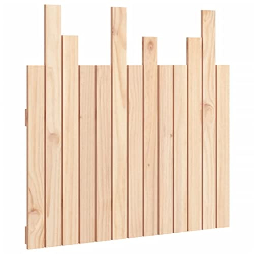 HFXHIJXQ Wandkopfteil 82,5x80 cm Kiefer unbehandelt Holzlatte für Bett ohne Kopfteil Wandmontage rustikal Rückenstütze