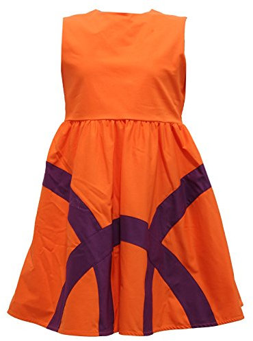 IL GUFO 8393R Vestito Bimba Arancione/Viola Abito Dress Kid [4 Years]