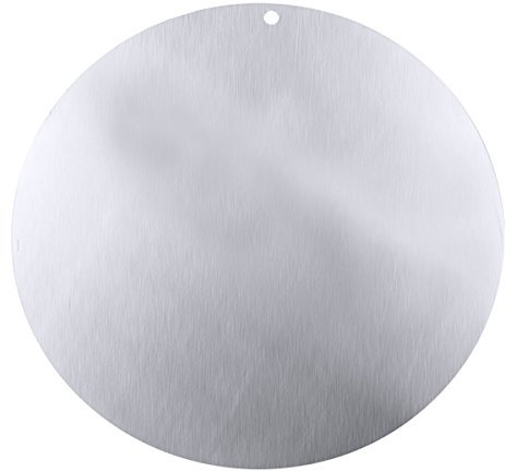 Tortenunterlage aus Aluminium, mit Aufhängeloch, schwere Qualität, mehrere Größen verfügbar | ERK (A2 - Ø 26 cm)