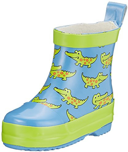 Playshoes Botas de Goma de Medio Eje, Botas De lluvia Unisex niños, Cocodrilo, 25 EU
