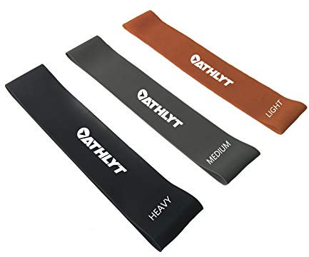 Athlyt - Widerstandsbänder [3er Set] - Grau, Schwarz, Orange