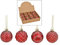 MC-Trend 12er Set edle Luxus Glas Weihnachtskugeln Ø 6cm Weihnachtsbaum Kugeln Christbaumkugeln Weihnachts Deko (ROT Gold)
