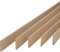 Plinthe en médium naturel de très grande qualité, fabrication FRANCAISE, plinthes arrondies dimensions aux choix (Hauteur 10 cm, 8ml)