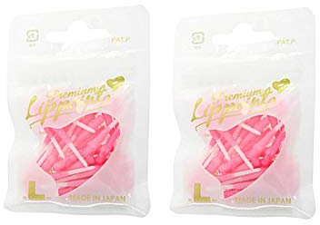 LSTYLE Premium Lippoint - 2-Tone Pink - 60 Count - Regular Length - Soft Tip Points - 2BA Thread