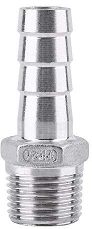 Raccord de tuyau Tuyau cannelé - Acier inoxydable SS304 Raccord de tuyau à filetage mâle Raccord de queue Tuyau cannelé BSP 1/8 3/4(1/2 15mm) raccord cannele 1/2 raccord cannele 1/2