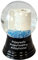 VIENNA SNOWGLOBE Schneekugel Echtglaskugel - Fast wie echter Schnee Motiv: Klopapier - staysafe, stayhealthy, stayhome, 4,5 cm