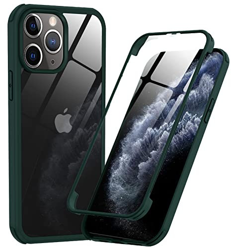 Phoneaura für iPhone 11 PRO 360 Grad Schutzhülle für iPhone 11 PRO Handyhülle; iPhone 11 PRO Hülle mit Glas und iPhone 11 PRO Case (VORNE+HINTEN)