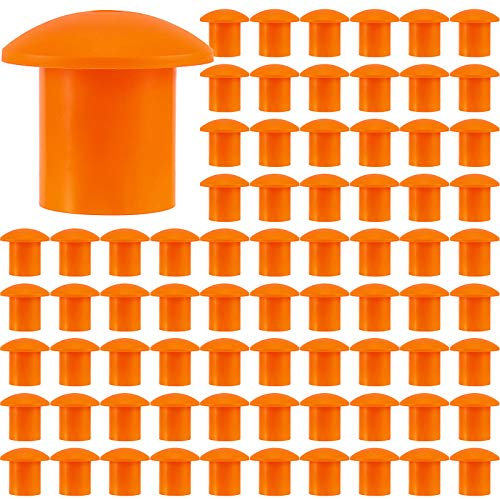 HAKZEON 90 Packungen Bewehrungs-Sicherheitskappen, 5.9x5.4 cm, Kunststoff-Bewehrungspilzkappe, Sicherheitsprodukt für die Bauindustrie, passend für Bewehrungsstab-Durchmesser 10–30 mm