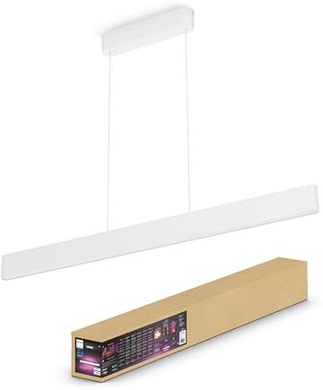 Philips Hue White & Col. Amb. LED Pendelleuchte Ensis, weiß, dimmbar, 16 Mio. Farben, steuerbar via App, kompatibel mit Amazon Alexa (Echo, Echo Dot)
