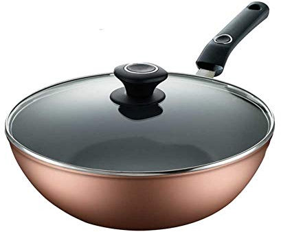 Wok Wok, Antiadherente Inducción Wok, Hollín, No Stick, Sin La Capa, No Se Oxidan, Adecuada For Universal No Graso Gas Wok, Aleación De Aluminio, Los 32CM (Size : 30cm)