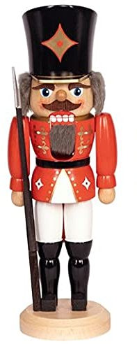 Rudolphs Schatzkiste Schiaccianoci Soldat, rosso, 11 x 36 x 11 cm