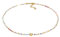 Elli Collana Donne Girocollo perline di vetro forma di cuore in argento sterlino 925 placcato oro