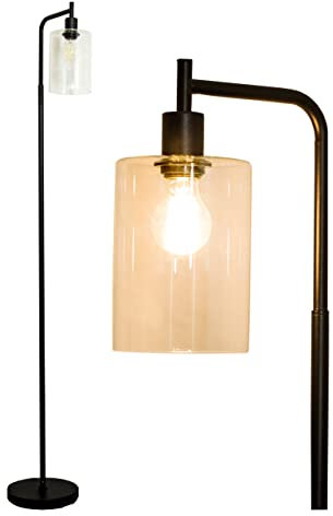 Neatfi Lampe Sur Pied Moderne, Lumière Chaude 3000K, Lampadaire LED Dimmable pour Salon, Chambre & Bureau, Lampadaire au Design Industriel, Lampadaire Salon (Industriel)