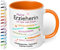 Tasse personalisiert Meine Erzieherin ist soo viel mehr - Dankeschön Kaffeetasse mit Spruch als Abschiedsgeschenk Kindergarten Kita für Erzieherin, Tagesmutter - spülmaschinenfest (Orange)