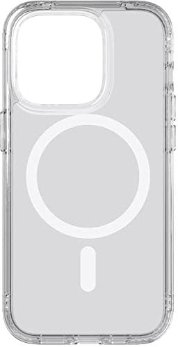 Tech 21 Evo Clear Hülle für iPhone 14 Pro, Kompatibel mit MagSafe, Einfache Telefonhülle, TPU und Antimikrobiall, Transparent, Fallschutz: 3,6m