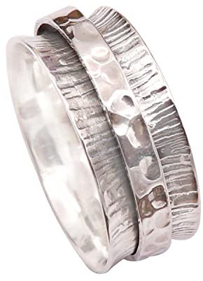 Spinner Ring 925 Sterling Silber Ring Männer & Frauen Spinner Meditationsring Goyal Impex Alle Größen Ring Geschenkartikel Handmade Jewerly ISR41_58 (18.5)