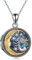 URONE Schutzengel Medaillon Halskette mit Bildern Sterling Silber Engel Medaillon Anhänger Halskette Geburtstag Taufe Schmuck Geschenke für Frauen Tochter