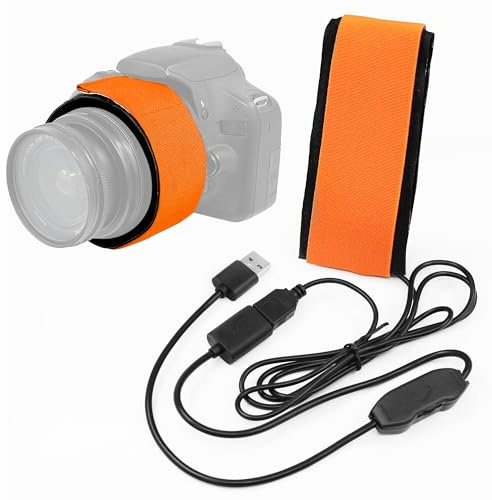 Astromania 40cm USB Lens Heater Warmer Dew Heater Strip - Stepless Temperature Regulator for Universal Camera and Telescopes Lens Less Than 3.15 inch (80mm) in Diameter