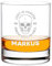 polar-effekt Whisky Tumbler Glas 315 ml mit personalisierter Gravur - Trinkglas für Bourbon, Rum und Scotch - Geschenk-Idee für Papa und Opa - spülmaschinenfestes Whiskyglas - mit Namen graviert