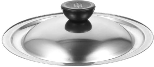 Luxshiny Stainless Steel Universal Pot Lid 20cm Sauce Pot Lid Replacement Pan for Pots, Pans and Frying s (Silver)