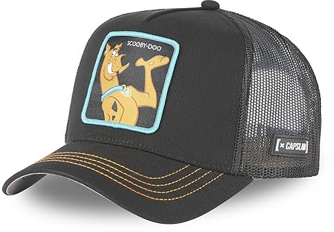 Capslab Sooby Doo Black Trucker Cap - One-Size