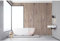 Panneau mural VIPANEL Rénovation rapide pour salle de bain, bois chêne mat 100 x 255 cm, ep. 3 mm