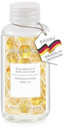 pajoma® Raumduft Nachfüllflasche Honigkuchen 100 ml, Lemongras | Nachfüller für Lufterfrischer | intensiver und hochwertiger Duft in Premium Qualität