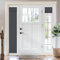Vatge Sidelight Door Curtains for Front Door - Privacy Thermal Insulated Tie Up Shades, French Window Covering for Glass/Patio, 1 Panel, W12 x L70, Grey