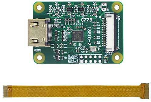 Oadnijuie HDMI-kompatibel zu CSI-2 C779 Adapter, unterstützt Eingang bis zu 1080p25fps für 4B 3B 3B+ W C779