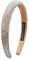 Alpenflüstern Trachten-Haarreif Glitzer breit - Damen Haarschmuck, Haarband rutschfest fürs Dirndl (klar) ADV149