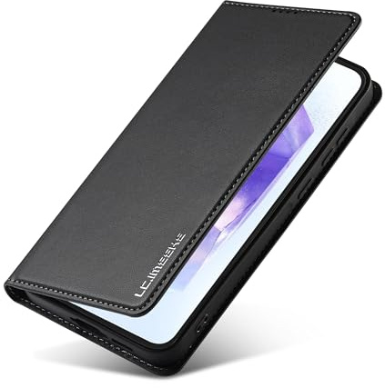 ZHOZEXIN Hülle Kompatibel Samsung Galaxy A14 5G, PU Leder, Flip Cover mit kartenfach, mit Geldbeutel,ständer Handyhülle für Samsung A14 (Schwarz)