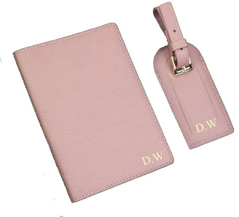 Set di etichette per passaporto e bagagli personalizzati con nome personalizzato Porta passaporto in pelle Tag valigia da viaggio accessori da viaggio leggeri Imbarco Protezione passaporto per uomini