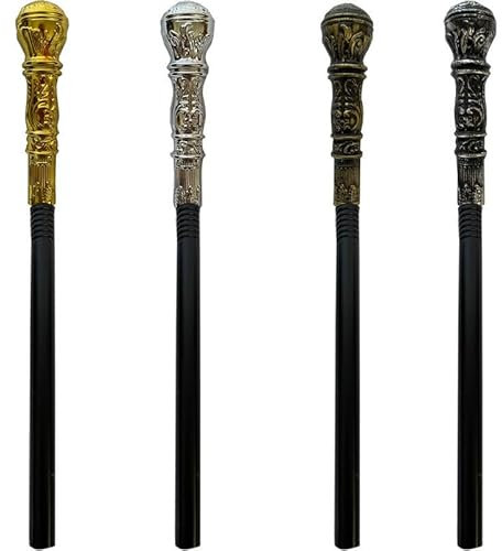 Fzyisw Gehstock Kostüm Vintage Zepter Stab 120 cm Kunststoff Gehstock für Halloween Cosplay Kostüm Karneval Mottoparty, Antiker Gehstocks Partyzubehör Kleid Requisite