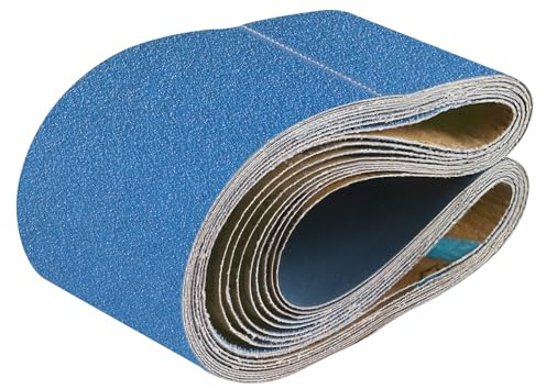 UMXIUO 8 Pièces Bande Abrasive 100 x 915 mm Grain 40/60/80/120 | Corindon Zirconium Bande Abrasive pour Ponceuse à Bande pour Métal Bois, Haute Performance
