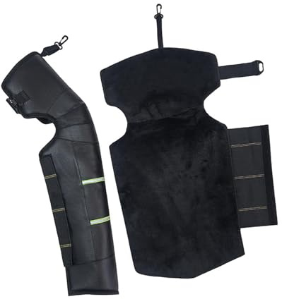 KiBcsLic Rodilleras de invierno para motocicleta con reflectantes, cálidas y para ciclismo y snowboard.