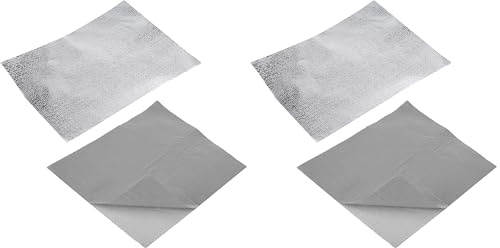 cyclingcolors 2x Plaque isolante adhésive pare-chaleur aluminium fibre de verre protection thermique voiture moto scooter, 200x250mm (Lot de 2)
