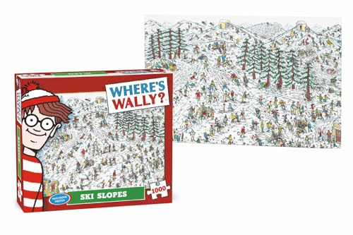 Puzzle 1000 Teile - Where's Wally - Skipiste - 1000 Teile - inklusive Poster