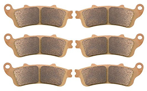 AHL Motorcycle Front & Rear Brake Pads Disc for Honda ST1100 A/ST1100 A Pan European (ABS Model) 1996-2002 (Copper base)