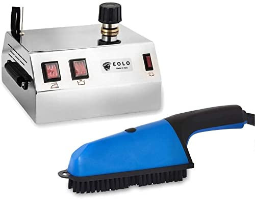 EOLO Ferro da Stiro GVS2 DUAL Professionale con Paravapore Spazzola a Vapore Generatore Stiro Verticale Caldaia in Rame Risparmio Energetico Anticalcare Acciaio inox Garanzia 5 Anni