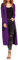 Re Tech UK Ladies Womens Maxi Plus Size Long Cardigans for Women UK Collared Top Long Full Sleeve Floaty Women's Cardigans Coatigans Sizes 8-26 (Purple - XL)