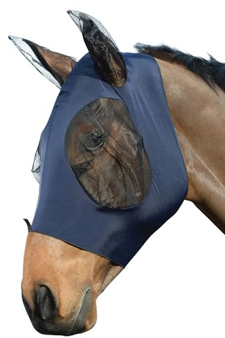 Weatherbeeta Stretch Bug Eye Saver Mit Augen Navy/Schwarz