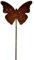 Manufaktur Lichtbogen Rost Gartenstecker Schmetterling 60 cm