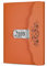 ARRLSDB Tagebuch mit Schloss aus Leder, Schreibbuch, Planer, Organizer, digitales Passwort-Notizbuch, abschließbar, persönliches Tagebuch (Orange)