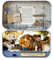Bricolage Mini-Maisons de poupées en Bois, 3D Puzzles DreamHouse Kit de Bricolage Fait à la Main avec des Meubles LED Meilleur de Noël d'anniversaire[Randonnée en Hiver] Mini-poupées