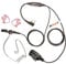 Mitex Radio Covert Acoustic tube Earpiece Headset with Earmoulds