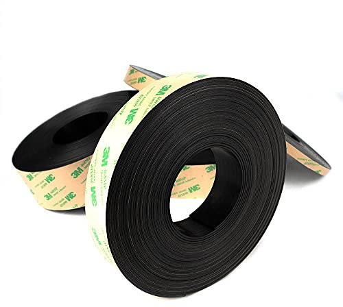 Rotolo magnetico adesivo morbido, nastro magnetico in rotolo da 10 m larghezza 30 mm, spessore 1,5 mm