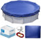 Yankee Poolabdeckung rund für 690–730 cm Pools | Ø 850 cm Planenmaß | 200g/m² PE, zweifach beschichtet | reißfest und UV-beständig | blau | für Sommer und Winter