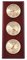 Youshiko 3 in 1 Weather Station for Indoor and Outdoor Use, Barometer Thermometer Hygrometer, Wood Frame Size: 30 x 10 cm)